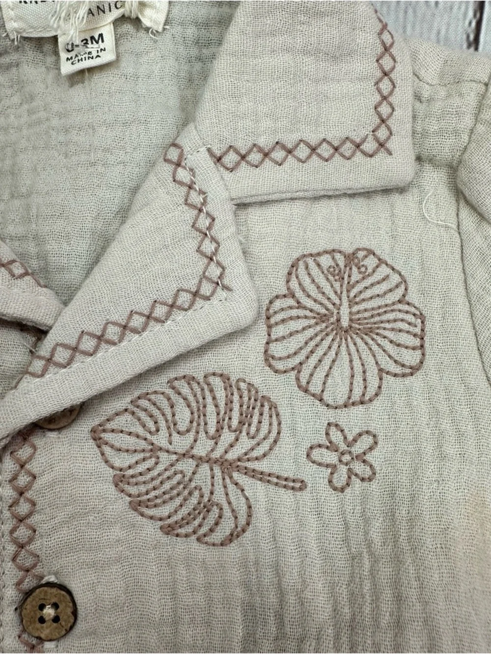 NWT rabbit + bear infant Shorts Set 2pc organic cotton beach tropical neutral